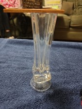 Vintage Clear Crystal Sven Palmqvist Bud Vase By Orrefors 6.25