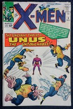 X-MEN #8 💥 COMPLETE and UNRESTORED 💥 1st Unus 1964 picture