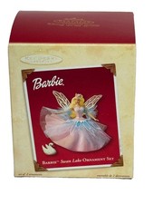 HALLMARK BARBIE SWAN LAKE 2003 Keepsake Christmas Ornament Fairy & Swan Card NEW picture