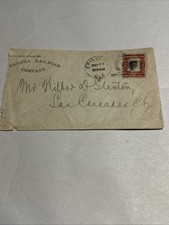 1909 Panama Railroad Company Cover Letter Vintage Railroad picture