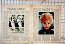 1972 Saturday Evening Post Magazine Article Lucille Ball I Love Lucy TV Show picture