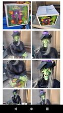 Gemmy 6 foot Life Size Original Witch Halloween Animatronic Collapsable Works picture