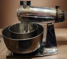 Vintage Sunbeam Vista Mixmaster 12 Speed Stand Mixer Chrome/Black V14CWS Tested picture