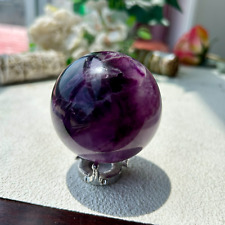 375g Natural purple fluorite sphere quartz crystal ball healing 60mm 8th picture