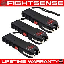 FIGHTSENSE 3PC Heavy Duty Rechargable StunGun with LED Flashlight for SelfDefens picture