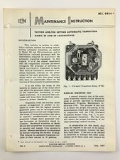 Automatic Transition Model Maintenance Instruction GM EMD Electro Motive X426 picture