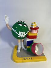 (VINTAGE) M&M Green Shopper Candy Dispenser Shopping Bag Boxes Hailing Taxi picture