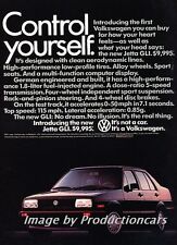 1985 VW Volkswagen Jetta Original Advertisement Print Art Car Ad J752 picture