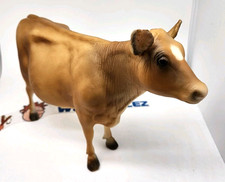 Jersey Cow Family Gift Set Brown Tan w/o Calf 1:9 Scale Breyer 3448 1990's USA picture