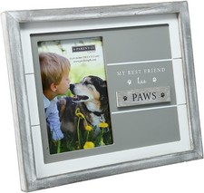 Pavilion My Best Friend Has Paws 9.75x8.25 Picture Frame for 4x6 Photo picture