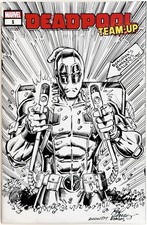 Deadpool Team-Up #1 - Blank Sketch Variant w/ Original Art by Rodney Ramos + COA picture