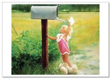Lovely children-flowers of life Pretty girl Mail KIDS ART NEW modern Postcard picture