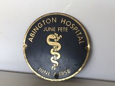 Vintage Abington Hospital June Fete Celebration June 1958 Emblem Metal Original  picture