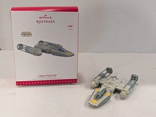 Star Wars Y-Wing Starfighter A New Hope 2015 Hallmark  Ornament W/Sound-824-321 picture