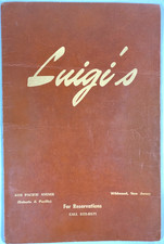 1980s Luigi's Italian Restaurant Vintage Dinner Menu Wildwood New Jersey picture