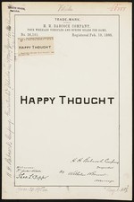 Photo:H H Babcock Company Happy Thought Trademark Registration 1895 picture