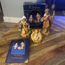 Fontanini Holy Family Nativity Set 3pc 5” Hand Painted  1992 with box MPN 71503 picture
