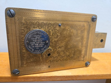 Antique 1885 DIEBOLD Safe & Lock Co Brass Anti Dynamite Bank Vault Timer picture