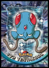 1999 Topps Pokemon TV Animation Edition Series 1 #72 Tentacool Blue Topps Logo picture