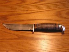 Vintage J.C. Higgins Fixed Blade Fighting Knife Made in the USA picture