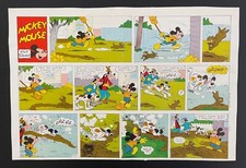 1962 Mickey Mouse - Original Comic Strip Illustration Production Art Proof Page picture
