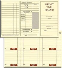 Weekly Employee Pocket Size Time Cards picture