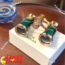 ROLEX Green Gold Opera Binoculars Luxury Boutique Display Rare Executive picture