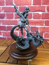 RARE Chilmark THE DRAGON SLAYER by DAVID LAROCCA 1983 Fine Pewter Figurine #245 picture