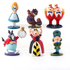 ALICE IN WONDERLAND- 6 PIECE FIGURE SET -PVC- UNBRANDED-NEXT DAY  picture