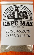 Cape May NJ Beach Sand, Geology Sample Seashore Erosion souvenir mineral cool picture