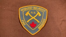 Onslow Belmont Nova Scotia Canada Fire Department Patch Lot Firefighter Vintage picture