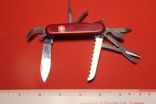 Vintage Wenger Delemont Stainless Swiss Army Knife 8 Multi-Tools Switzerland picture