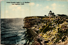 Point Fermin Light Lighthouse Los Angeles California 1911 Postcard picture