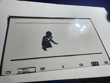 Tron (1982)  Original Kodalith Animation cell. Lithograph Rare film history picture