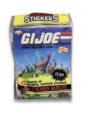 Diamond G.I. Joe Vintage 1986 Sticker Collector's Album w/ 10 Sticker Packets picture