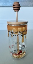 Starbucks Disney Winnie the Pooh Piglet Double Wall 16oz Glass Cold Cup 2026 picture