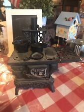 Crescent Miniature 1/7th Scale Cast Iron Pot Belly Stove Vintage 100 + Years Old picture