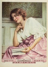 BETTY HARTE - Early Movie Star - 1915 Magazine Image - 5 x 7 in Reprint picture