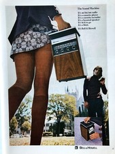 Vintage 1971 Sexy legs hosiery Bell Howell Stereo original ad LI046 picture
