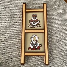 Framed Cleo Teissedre Hand Painted Southwestern Ceramic Tile Unique Wood Frame picture