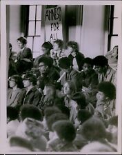 LG853 1971 Original Dennis Brearley Photo FANUEL HALL Crowd Sit In Protesters picture