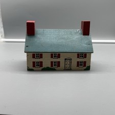 Vintage Leroy Novelty Co Wooden Colonial House Model Building North Wales PA picture