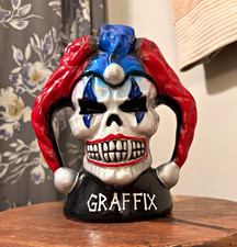 90s vintage graffix jester bong ceramic great shape picture