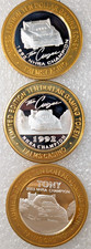 The Palms Las Vegas .999 $10 Silver Strike x3 Tony & Cruz Pedregon NHRA Champion picture