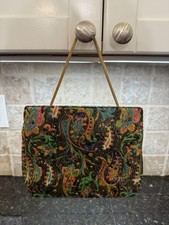1950's Vintage Andrew Geller Handmade & Designed Metallic Clutch Purse Bag picture
