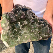 30.75lb Natural cubic Fluorite Crystal Cluster mineral sample healing picture