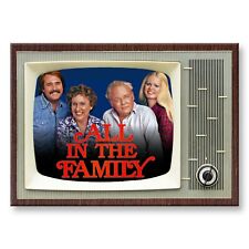 ALL IN THE FAMILY Classic TV 3.5 inches x 2.5 inches Steel FRIDGE MAGNET picture