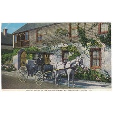 St. Augustine Florida Oldest House in United States Vintage Postcard UNP picture