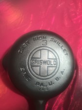 Griswold #3 Vintage Large Block Logo Skillet picture