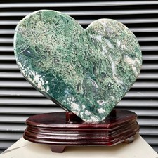 14.8lb Moss Agate Multi Point Crystal Tower Birthday Gift Home Decor Collectible picture